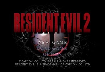 Resident Evil 1.5 Prototype Title Screen